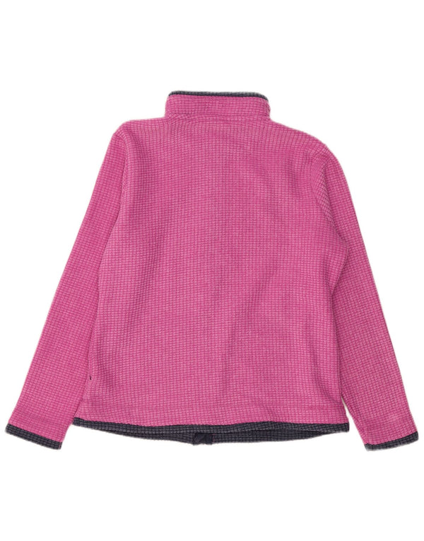 Weird Fish Womens Fleece Jacket UK 14 Large Purple Polyester