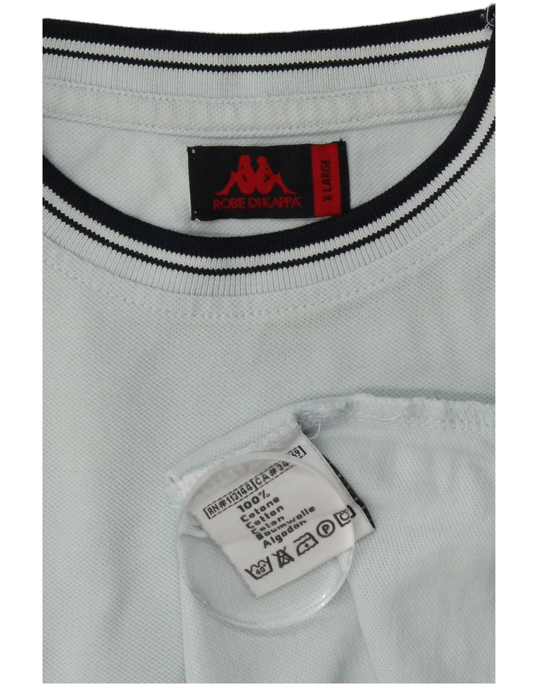 KAPPA Mens T-Shirt Top XL Blue Cotton