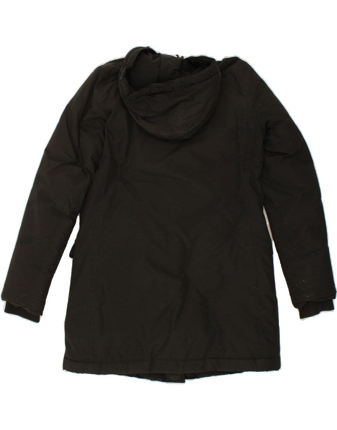 WOOLRICH Womens Hooded Padded Coat UK 10 Small Black Polyester Vintage Woolrich and Second-Hand Woolrich from Messina Hembry 