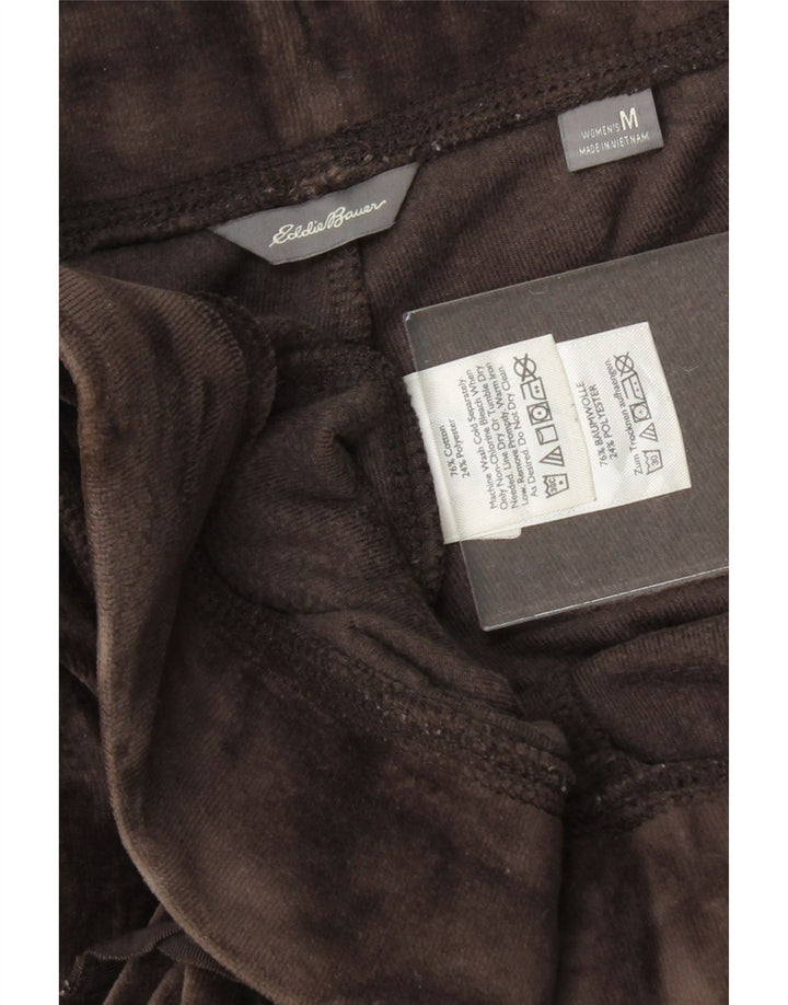 EDDIE BAUER Womens Tracksuit Trousers UK 14 Medium  Brown Cotton Vintage Eddie Bauer and Second-Hand Eddie Bauer from Messina Hembry 