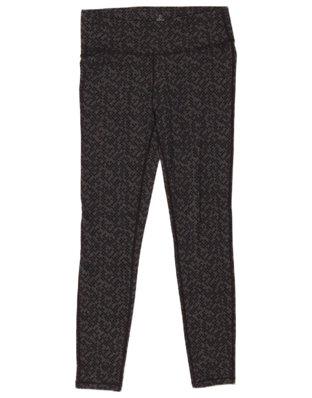 PRANA Womens Leggings UK 8 Small  Grey Geometric Nylon