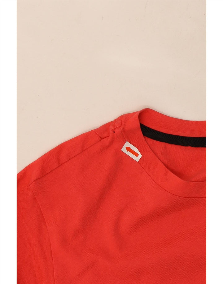 ADIDAS Womens Graphic T-Shirt Top UK 14 Medium Red