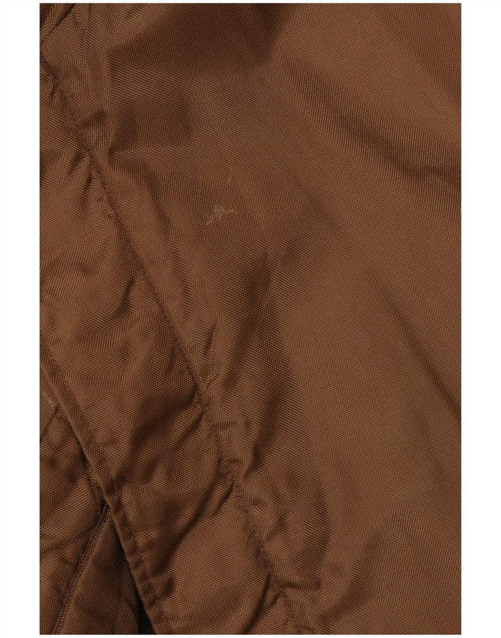 INVICTA Mens Hooded Windbreaker Jacket UK 42 XL Brown Polyamide