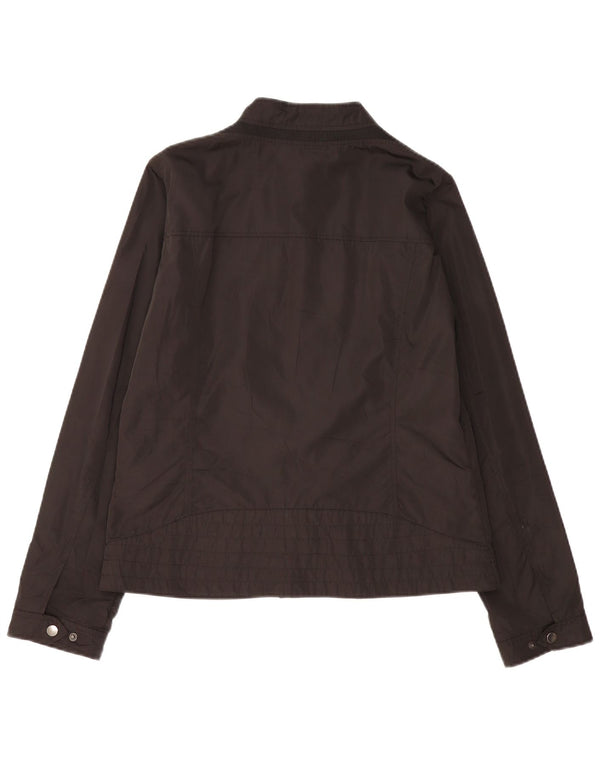 Geox Respira Womens Bomber Jacket UK 14 Large Black Polyester