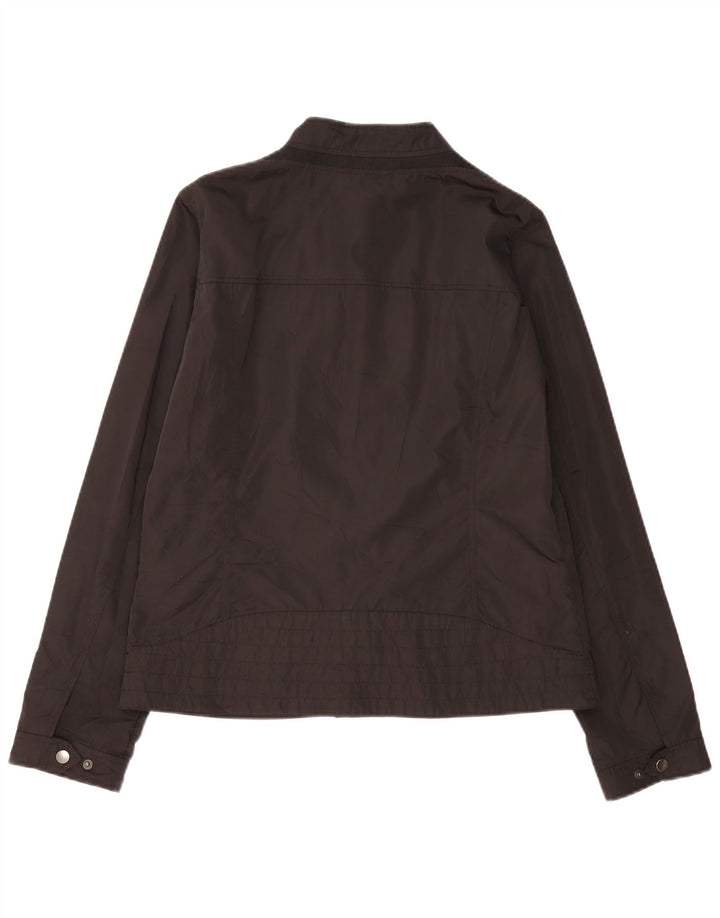 Geox Respira Womens Bomber Jacket UK 14 Large Black Polyester