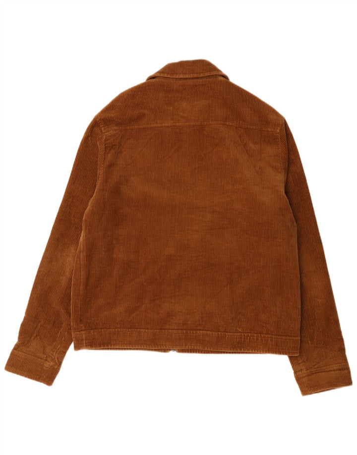Jack Wills Mens Bomber Corduroy Jacket UK 40 Large Brown