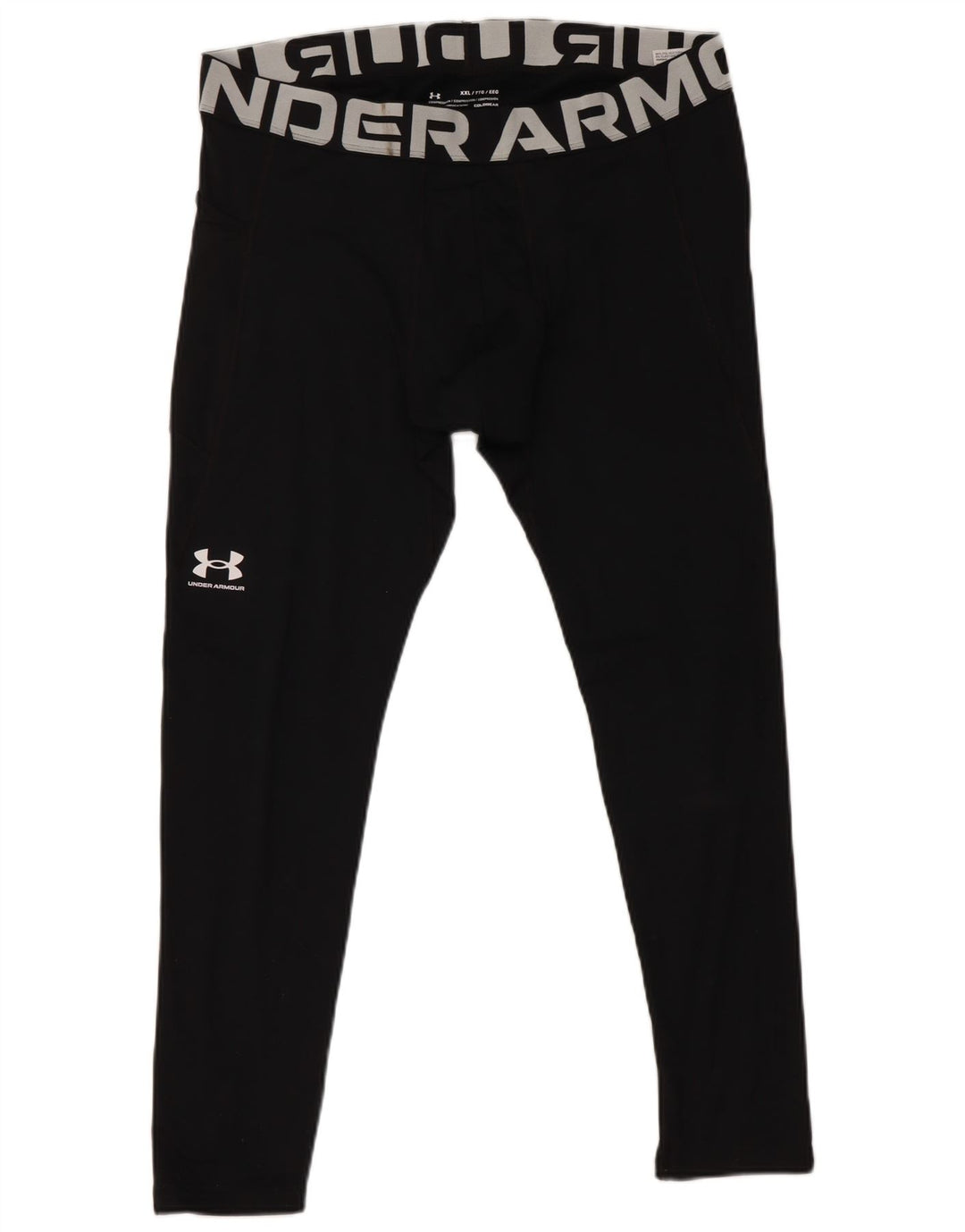 UNDER ARMOUR Mens Cold Gear Graphic Leggings 2XL  Black Polyester