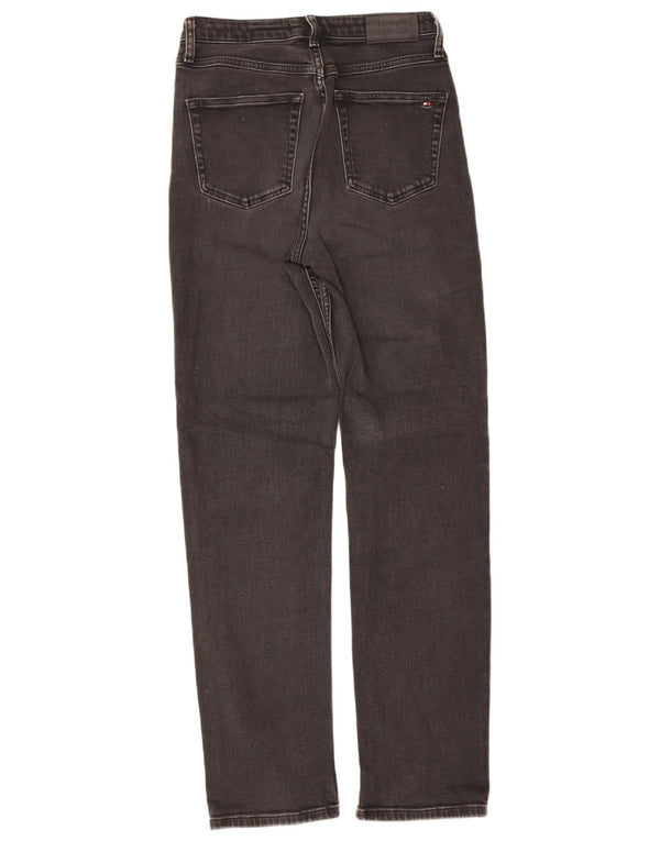 Tommy Hilfiger Womens Straight Jeans W28 L32 Black Cotton