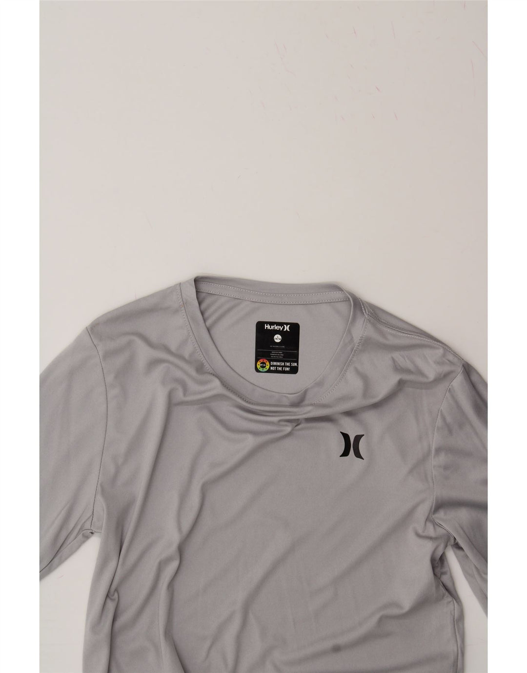 HURLEY Boys Graphic Top Long Sleeve 14-15 Years Large Grey Polyester Vintage Hurley and Second-Hand Hurley from Messina Hembry 