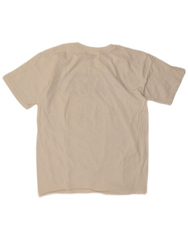 Vans Mens Graphic T-Shirt Top Medium White Cotton