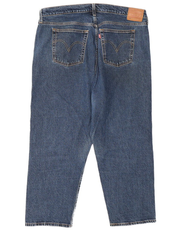 Levi's Womens 501 Straight Jeans US 16 2XL W40 L26 Blue Cotton