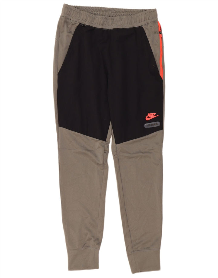 NIKE Mens Tracksuit Trousers Joggers Medium  Grey Colourblock Polyester
