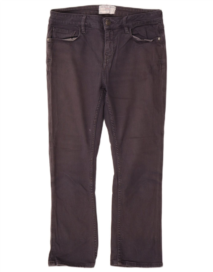 Fat Face Womens Cropped Jeans UK 10 Small W28 L23 Grey Cotton