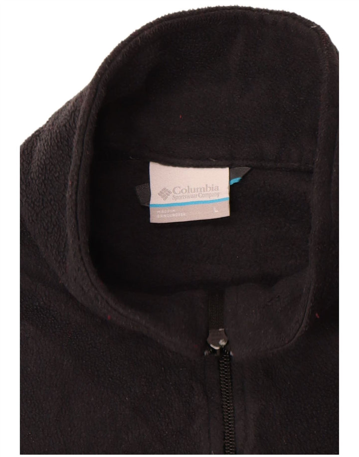 Columbia Mens Fleece Jacket UK 40 Large Black Polyester