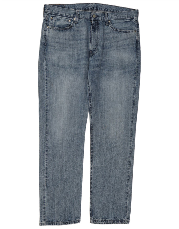 Levi's Mens Straight Jeans W36 L32 Blue Cotton