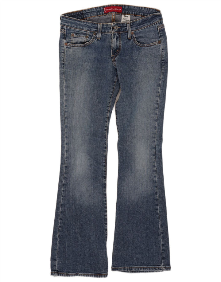 Levi's Womens 524 Super Low Bootcut Jeans Medium W30 L30 Blue Cotton