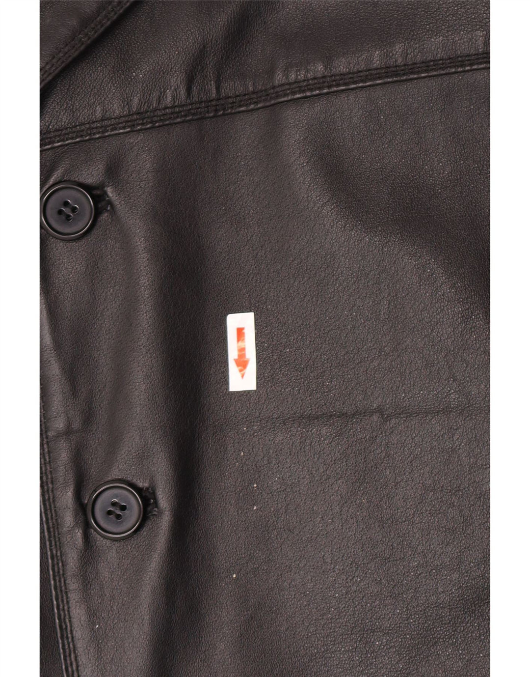 Vintage Mens Leather Jacket IT 52 XL Black Leather