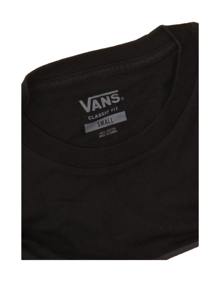 VANS Mens Classic Fit Graphic T-Shirt Top Small Black