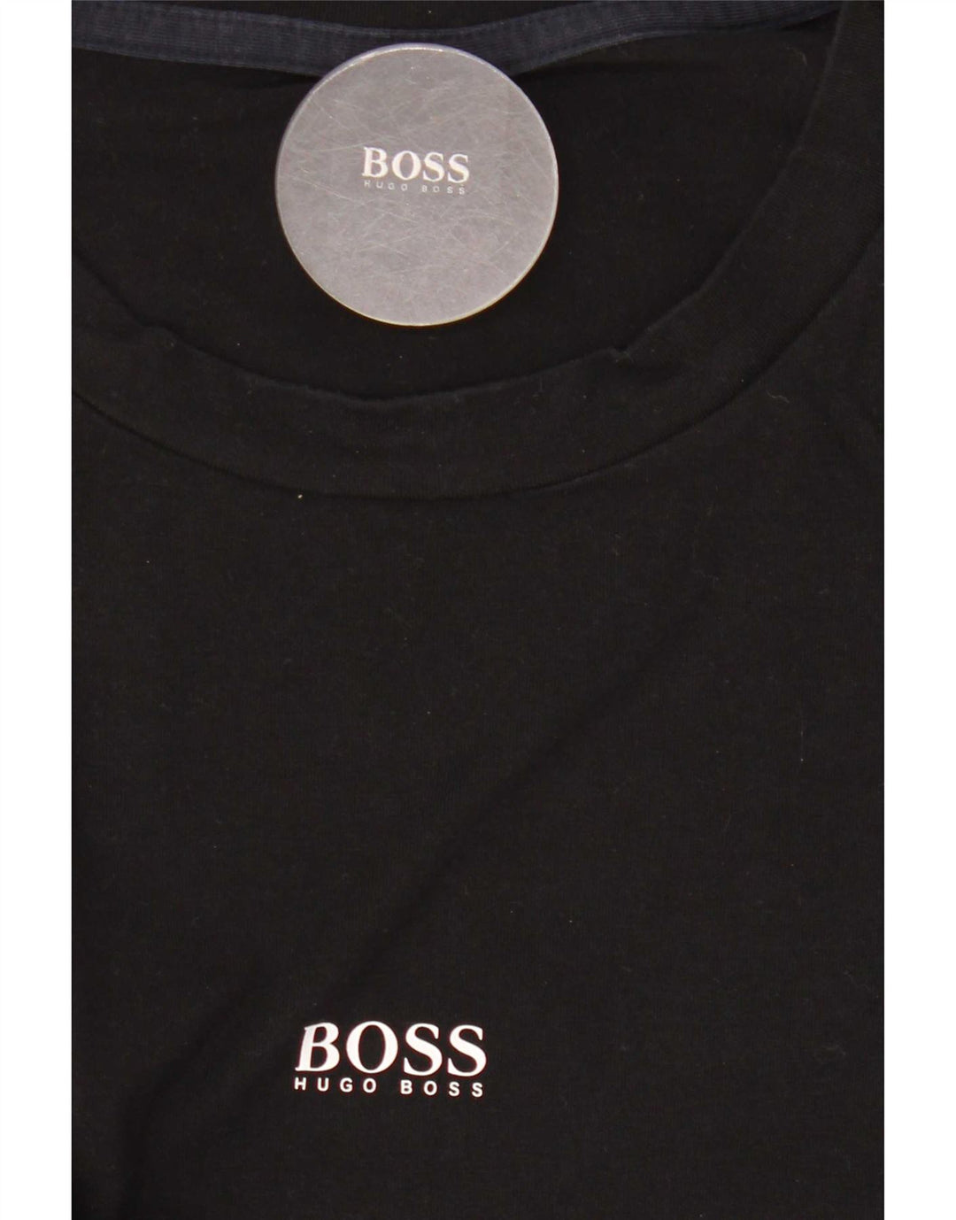 Hugo Boss Mens Top Long Sleeve Medium Black Cotton