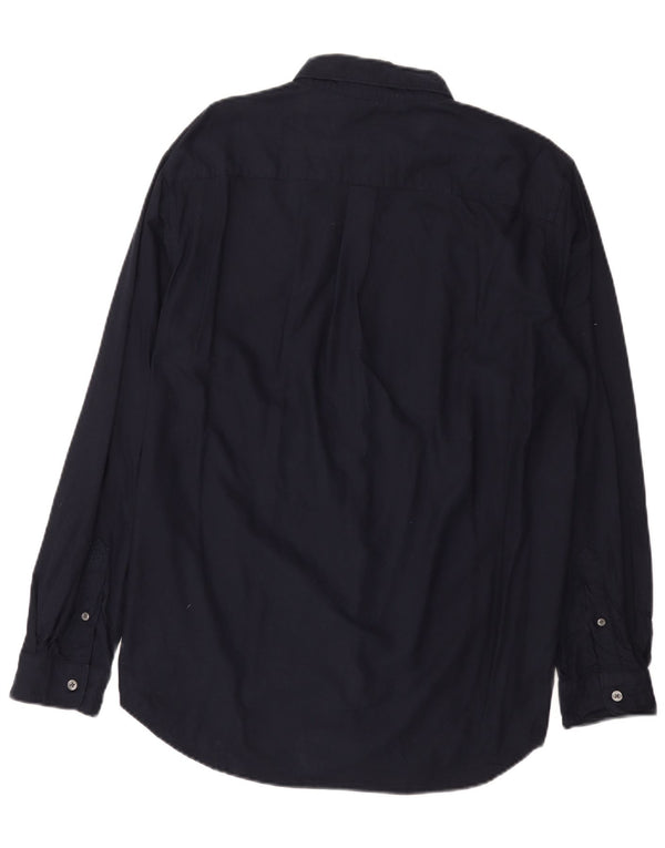 French Connection Mens Shirt XL Navy Blue Cotton