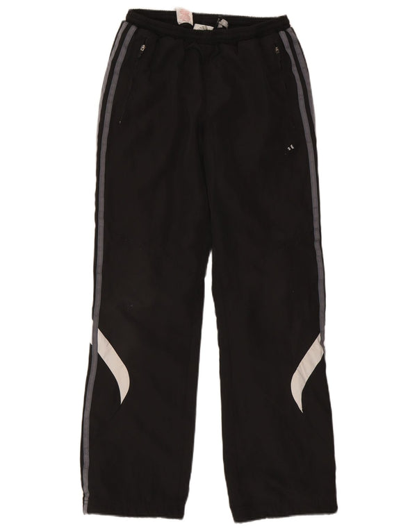 Adidas Boys Tracksuit Trousers 13-14 Years Black Colourblock Polyester