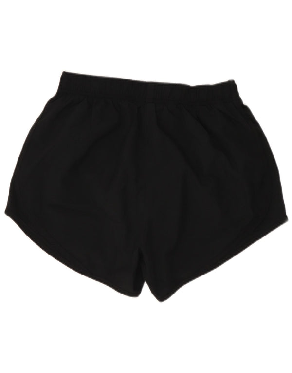 NIKE Womens Dri Fit Sport Shorts UK 10 Small Black Polyester