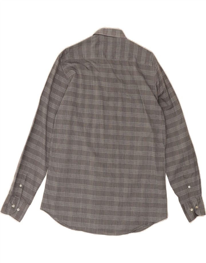 MASSIMO DUTTI Mens Slim Fit Shirt Medium Grey Check Vintage Massimo Dutti and Second-Hand Massimo Dutti from Messina Hembry 