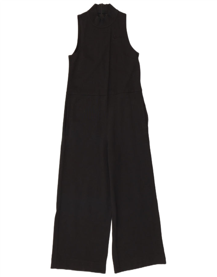 NIKE Womens Sleeveless Jumpsuit UK 6 XS Black Cotton