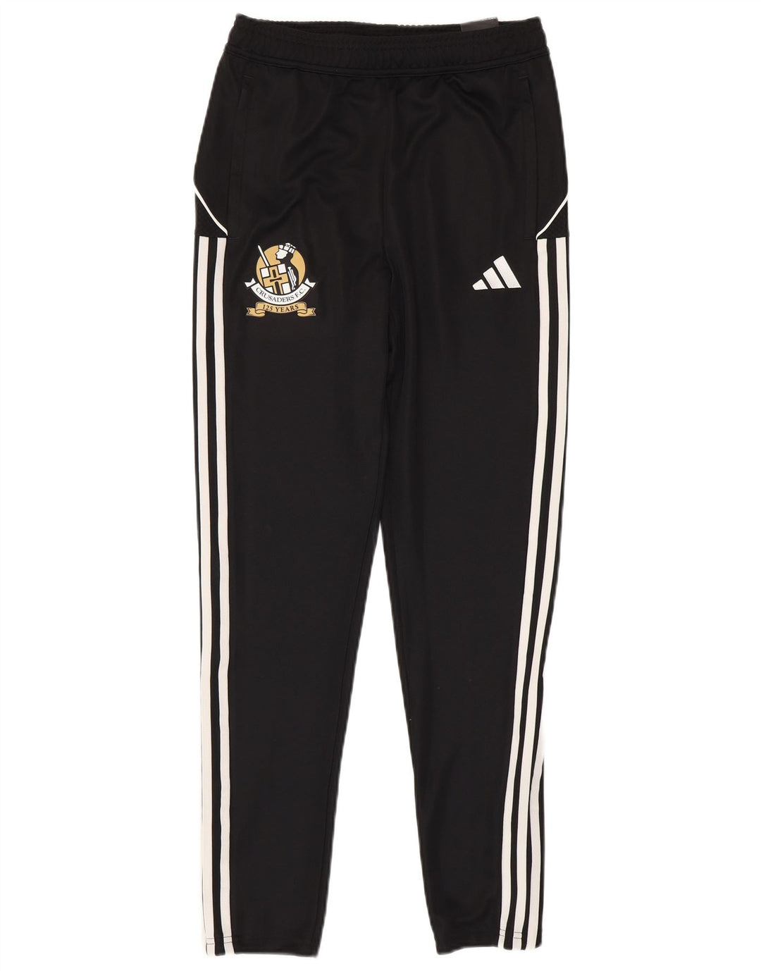 ADIDAS Boys Crusaders F.C. Graphic Tracksuit Trousers 13-14 Years Black