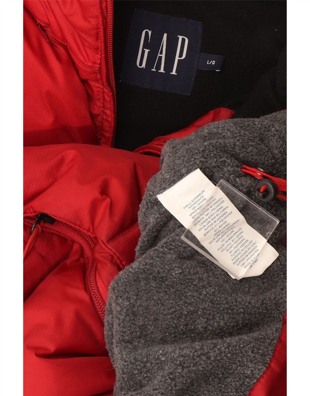 Gap Mens Padded Gilet UK 40 Large Red Nylon