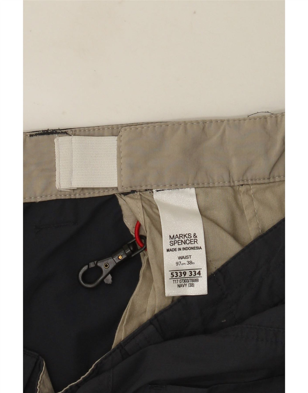 MARKS & SPENCER Mens Cargo Shorts W38 XL Grey Cotton