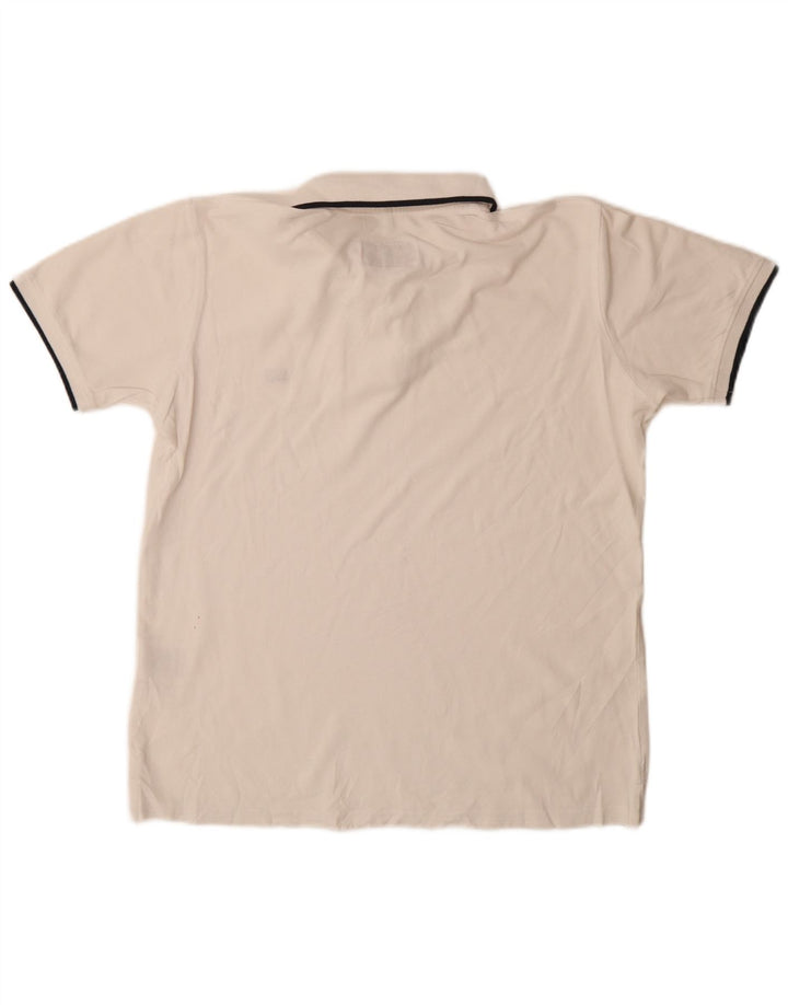 Carrera Mens Regular Fit Polo Shirt Medium White Cotton