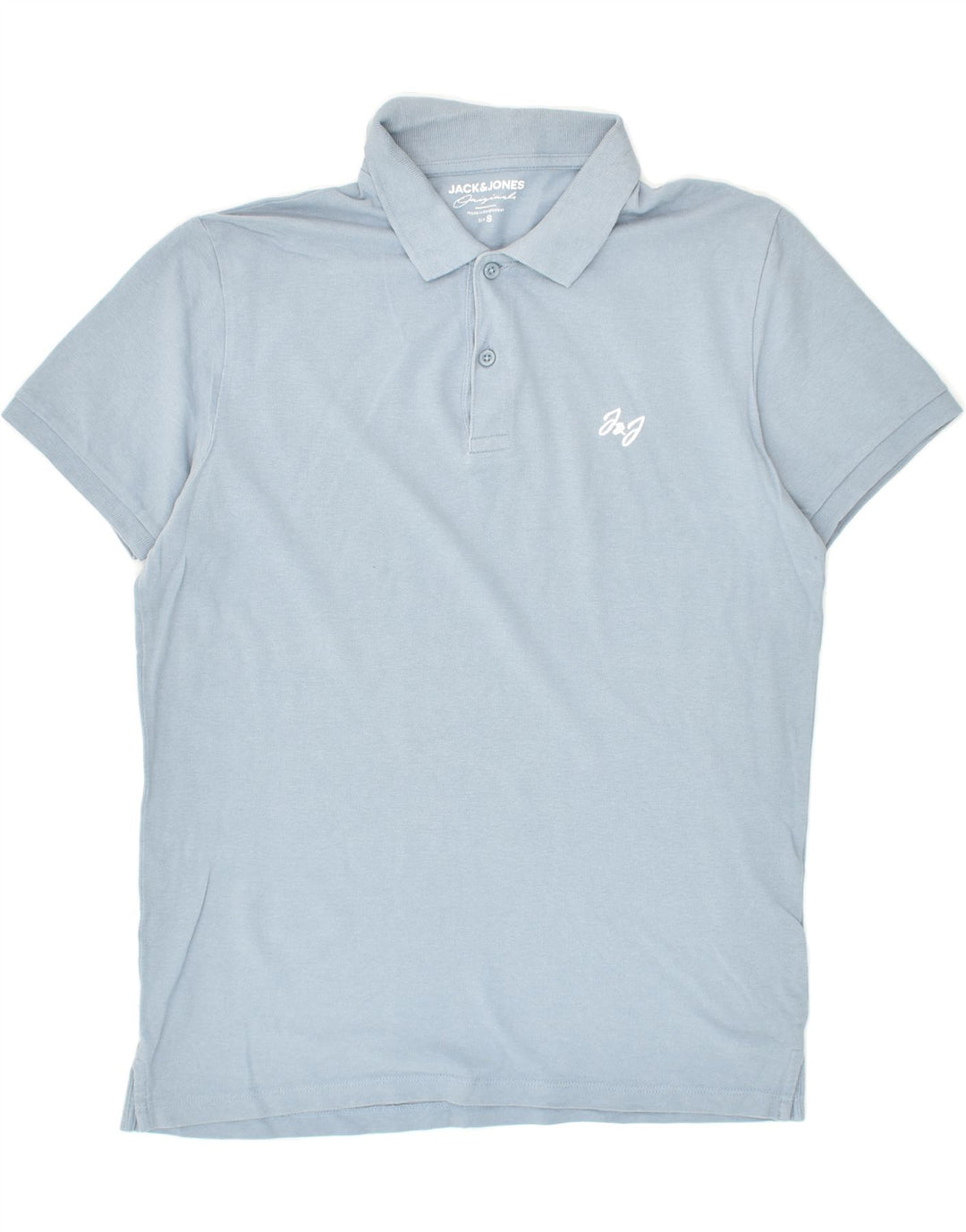 JACK & JONES Mens Polo Shirt Small Blue Cotton | Vintage Jack & Jones | Thrift | Second-Hand Jack & Jones | Used Clothing | Messina Hembry 