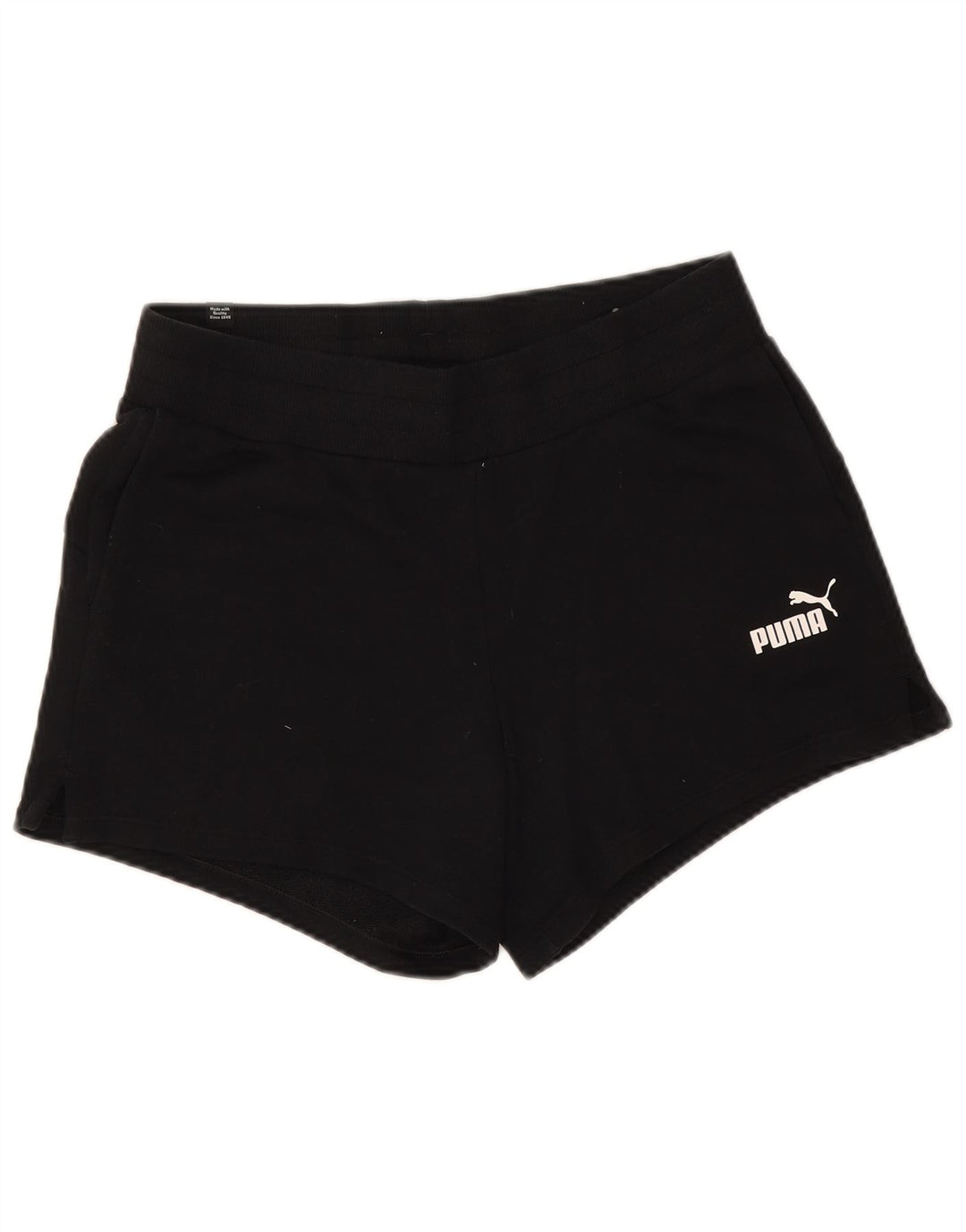 Puma Womens Sport Shorts UK 12 Medium Black Polyester
