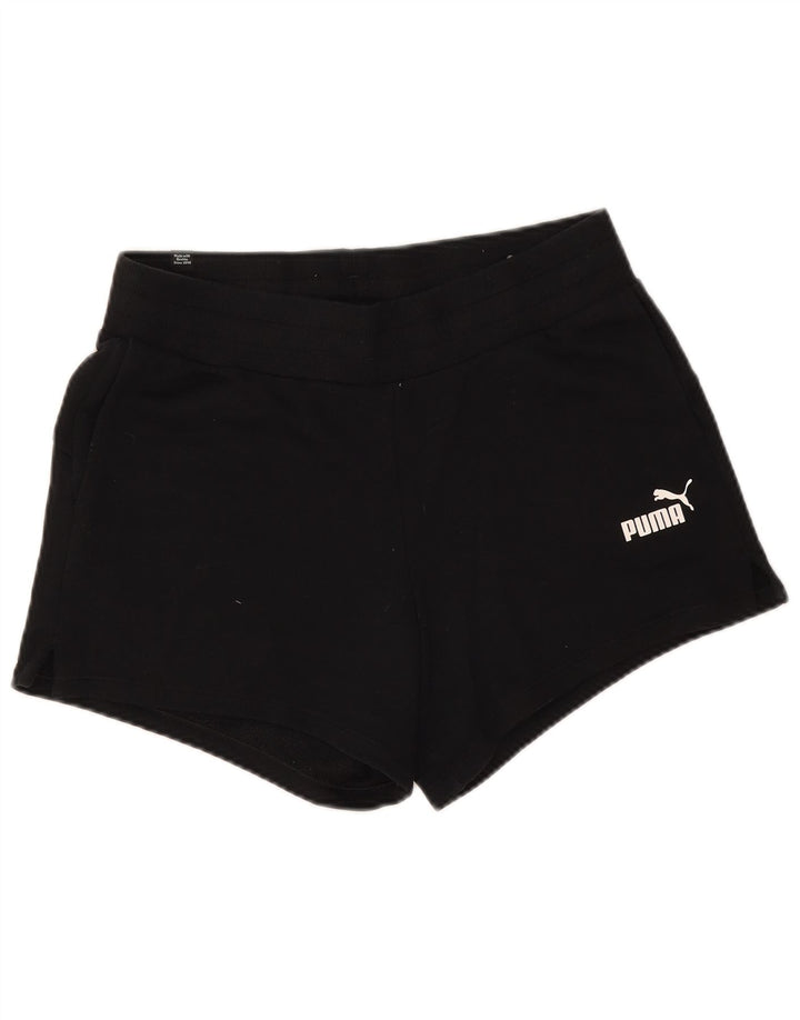 Puma Womens Sport Shorts UK 12 Medium Black Polyester