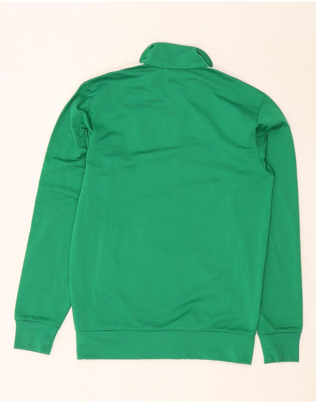 Adidas Mens Tracksuit Top Jacket UK 32/34 XS Green Colourblock Polyester