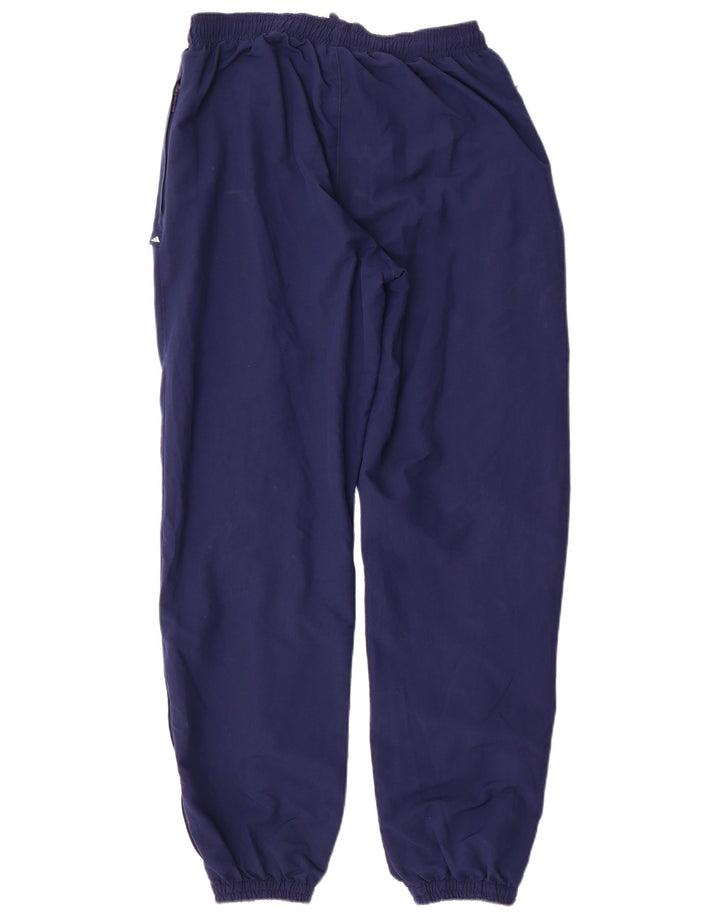 Adidas Mens Tracksuit Trousers Joggers Large Navy Blue Polyester