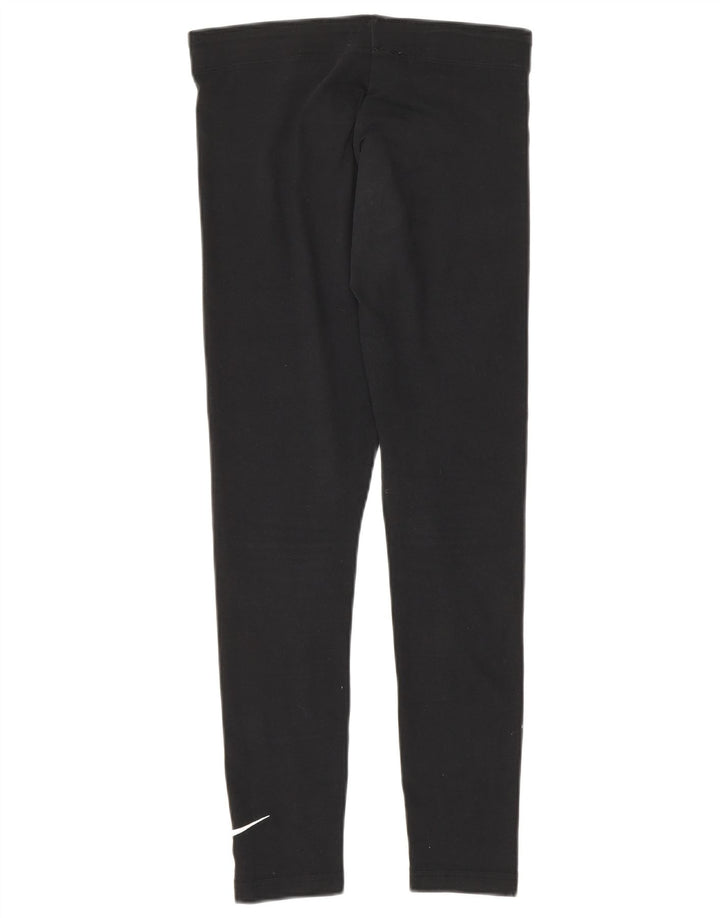 NIKE Girls Leggings 12-13 Years Large  Black Cotton