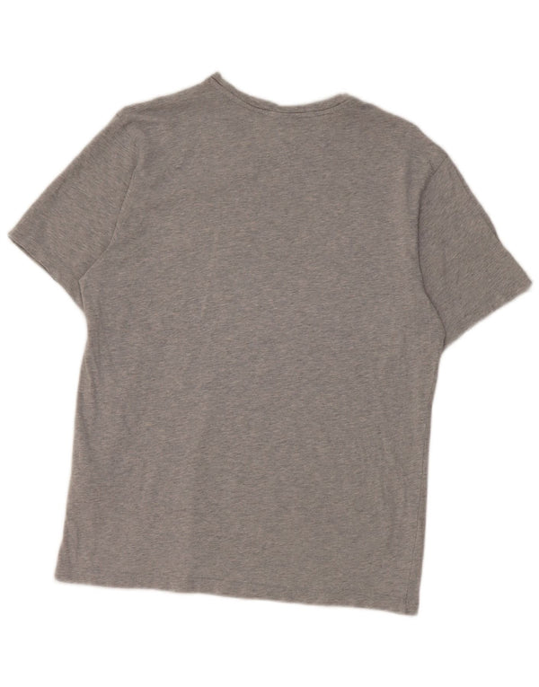 North Sails Womens Oversized Graphic T-Shirt Top UK 2 2XS Grey Cotton