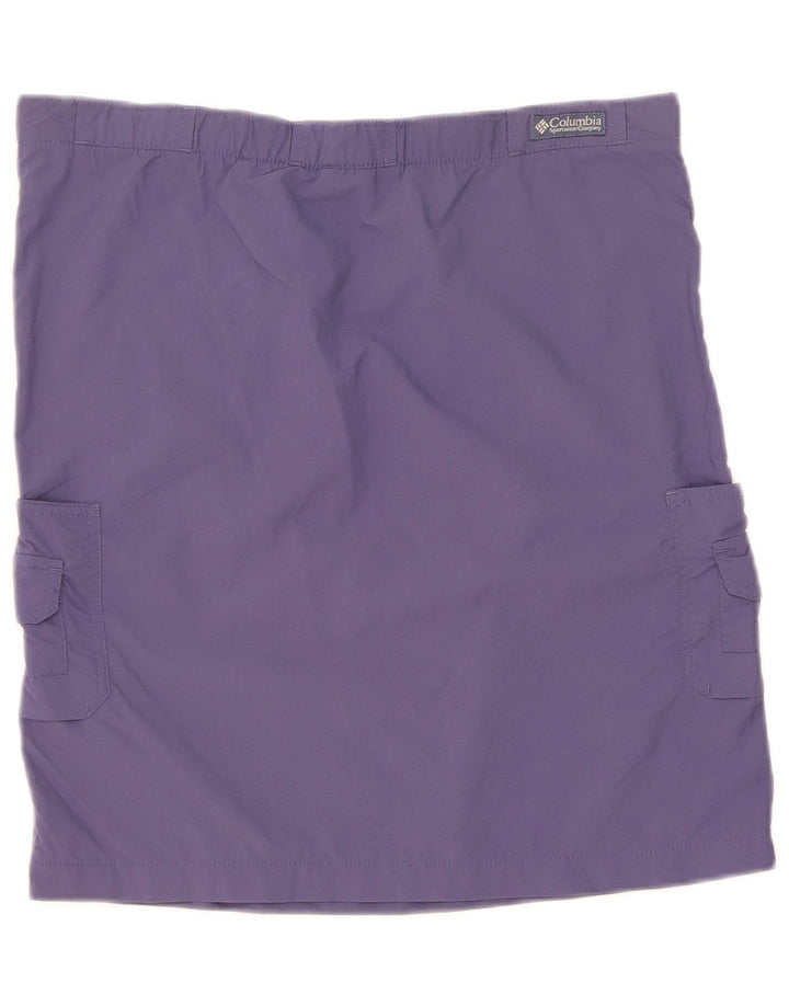 COLUMBIA Womens Cargo Skirt Small W36 Purple Nylon