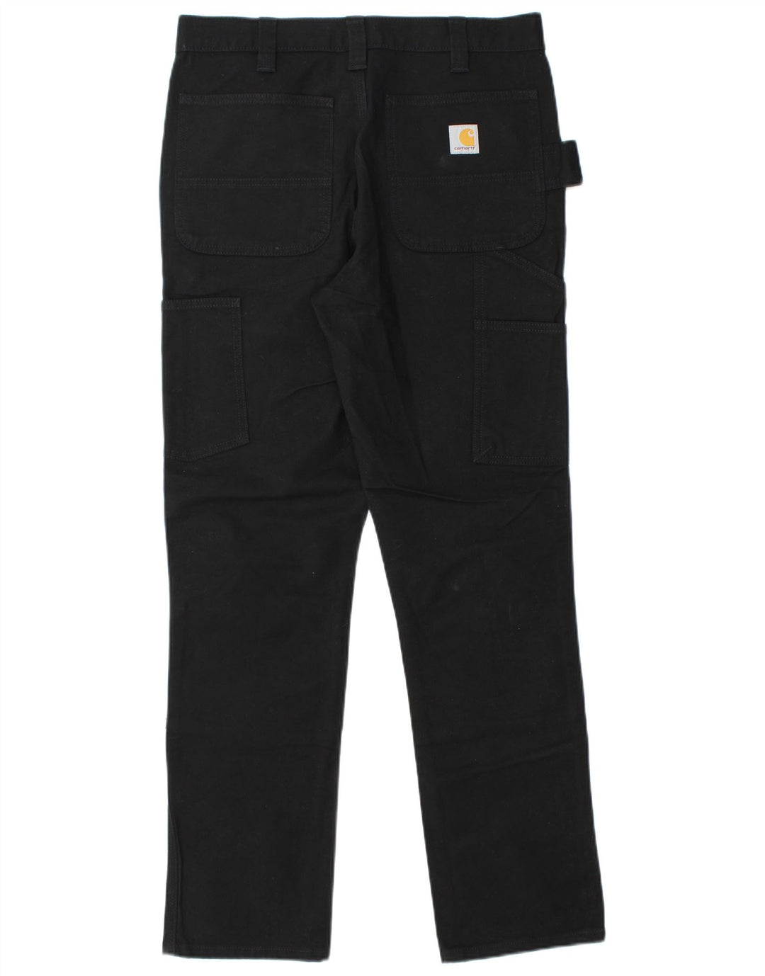 CARHARTT Mens Straight Cargo Trousers W32 L32  Black Cotton