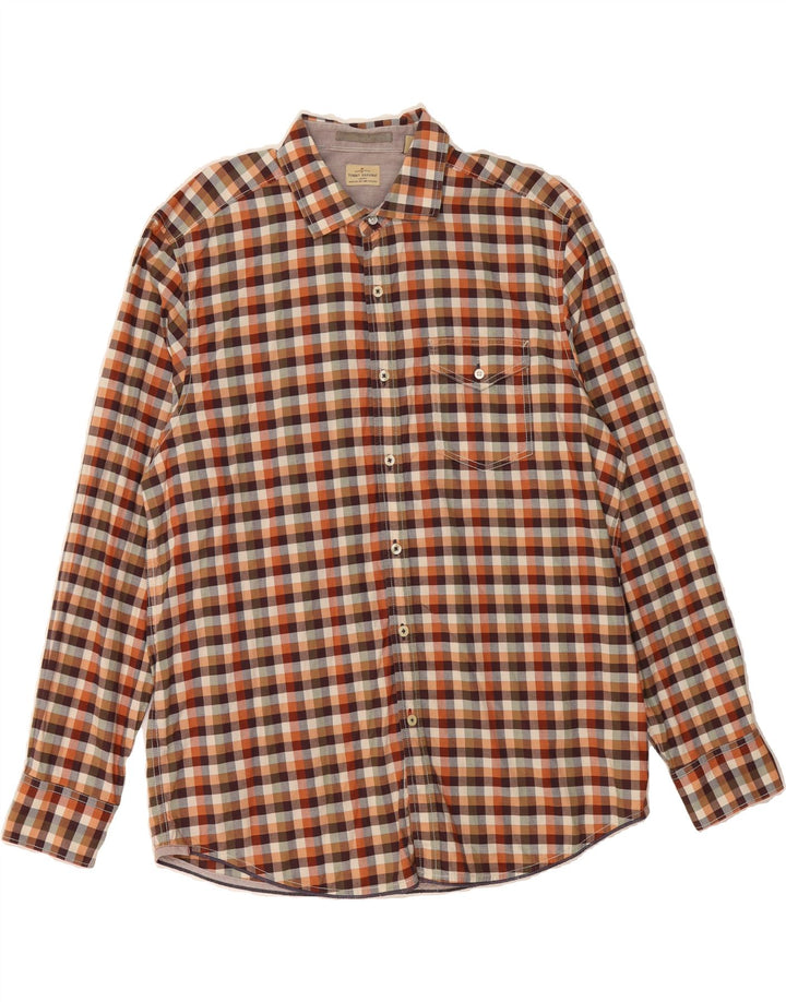 TOMMY BAHAMA Mens Shirt Large Multicoloured Check Cotton Vintage Tommy Bahama and Second-Hand Tommy Bahama from Messina Hembry 