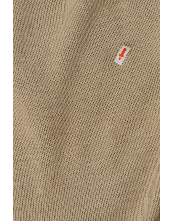 Murphy & Nye Mens Sailmakers Turtle Neck Jumper Sweater Medium Beige Cotton