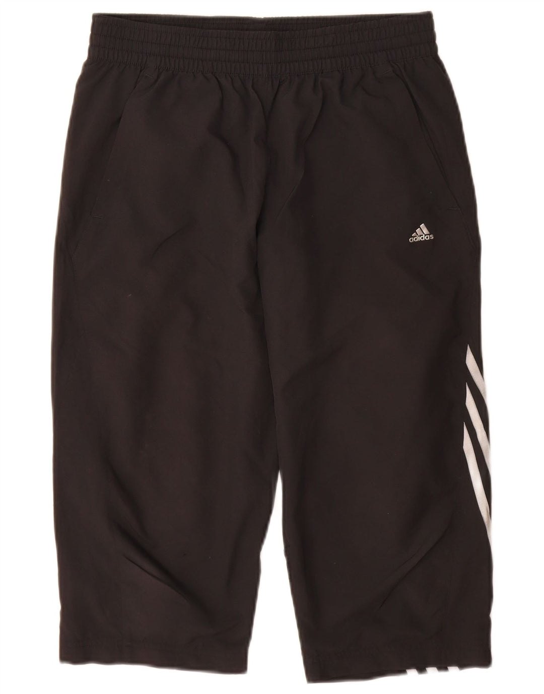Adidas Boys Climacool Capri Tracksuit Trousers 15-16 Years Black Polyester