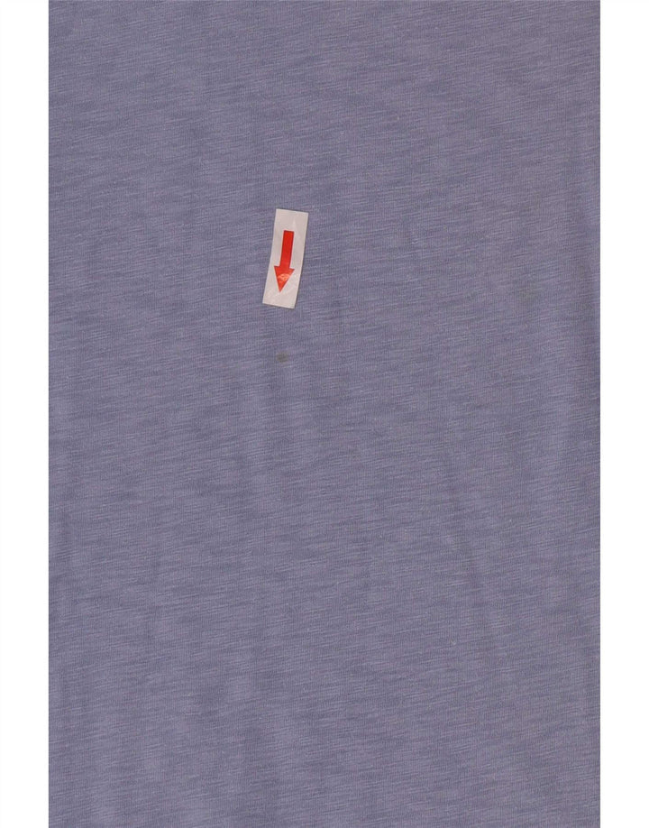 White Stuff Womens Top Long Sleeve UK 12 Medium  Blue Cotton