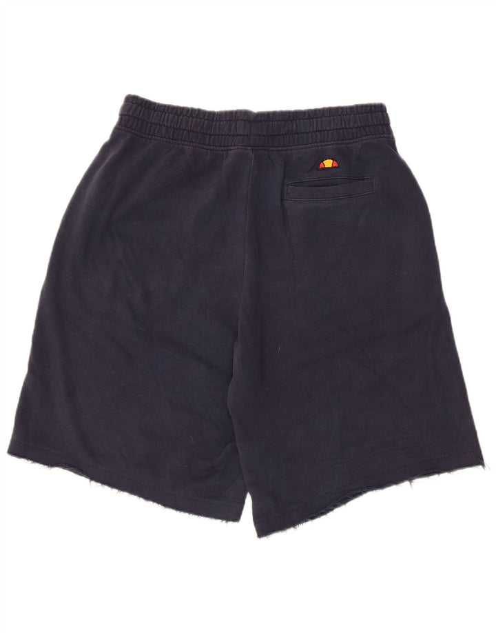Ellesse Mens Graphic Sport Shorts Large  Navy Blue Cotton