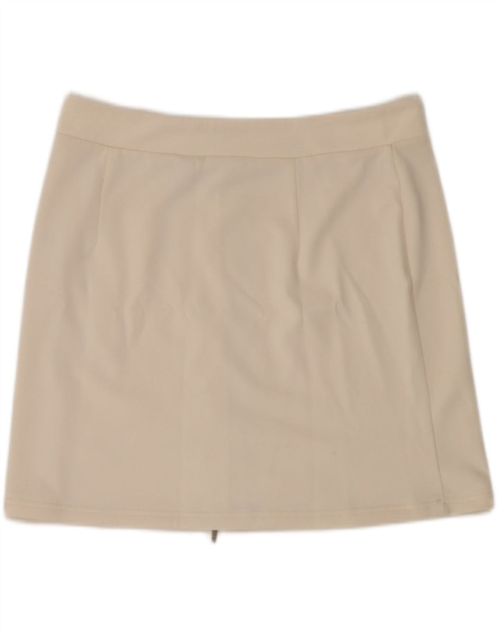 Fila Womens Mini Skirt XL W36 Off White Polyester