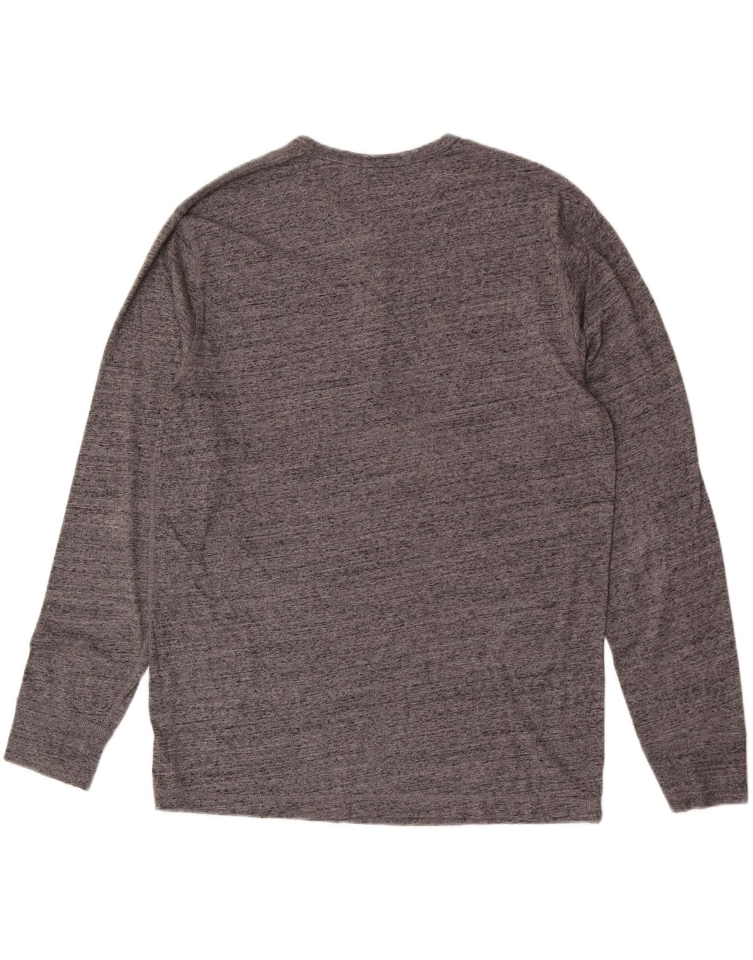 J. Crew Mens Top Long Sleeve XL Grey Flecked Cotton