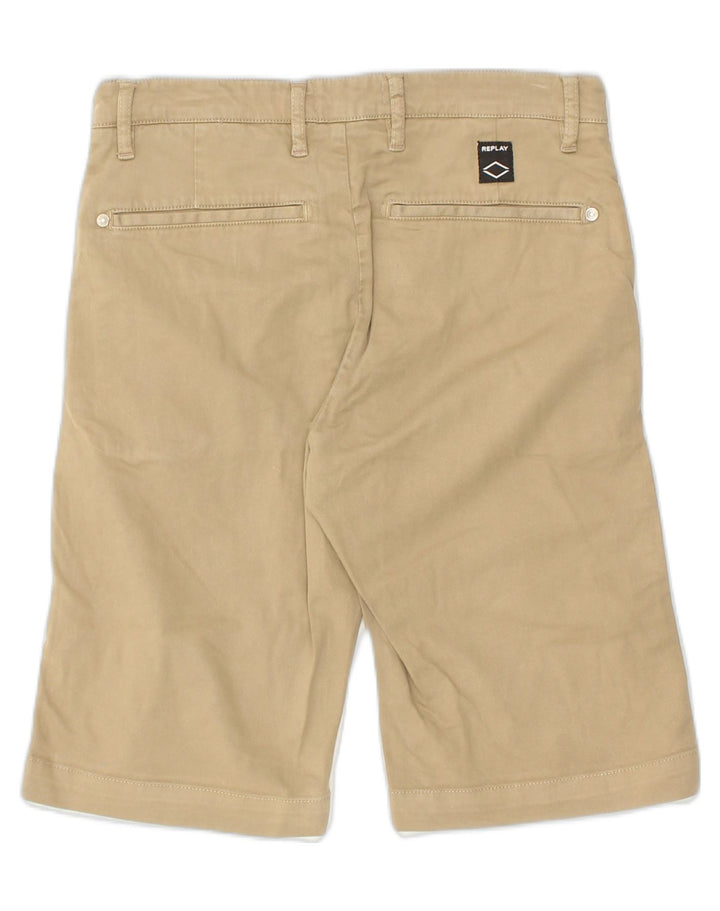 REPLAY Womens Chino Shorts W28 Medium Beige | Vintage Replay | Thrift | Second-Hand Replay | Used Clothing | Messina Hembry 