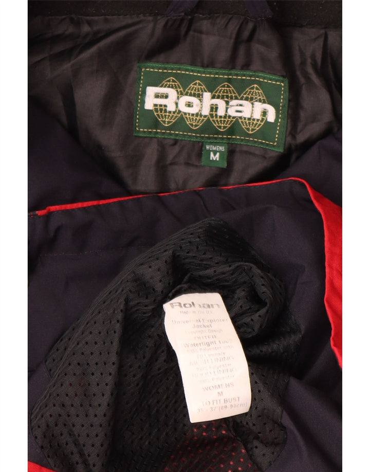 Rohan Womens Hooded Raincoat UK 14 Medium Red Polyester